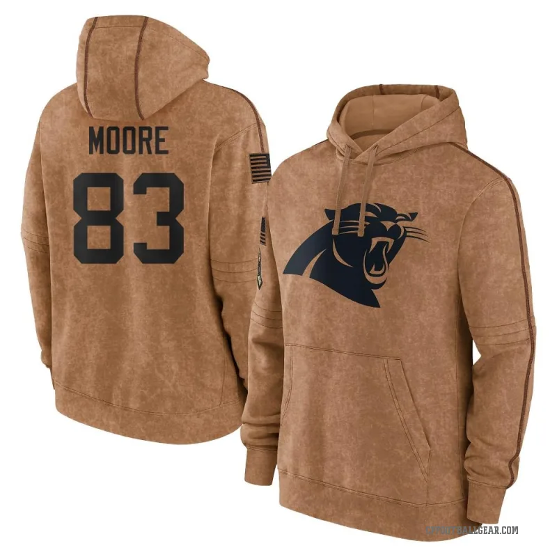 David Moore Men's Brown Carolina Panthers 2023 Salute To Service Club Pullover Hoodie