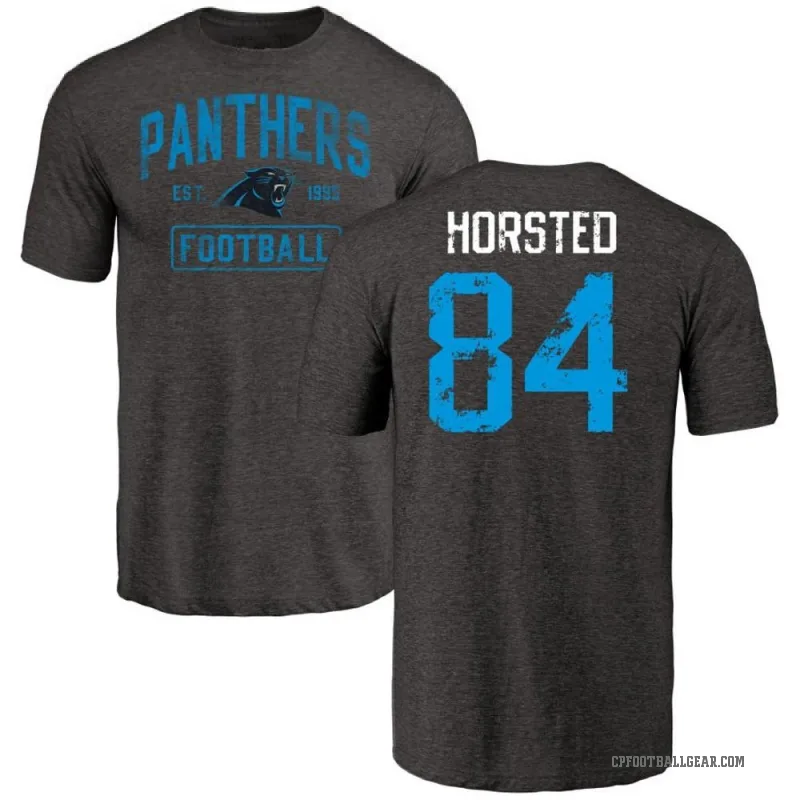 Jesper Horsted Men's Black Carolina Panthers Distressed T-Shirt