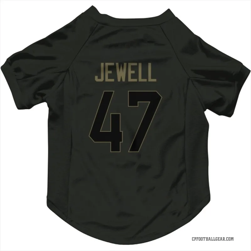 Josey Jewell Black Carolina Panthers Service Cat & Dog Pet Jersey