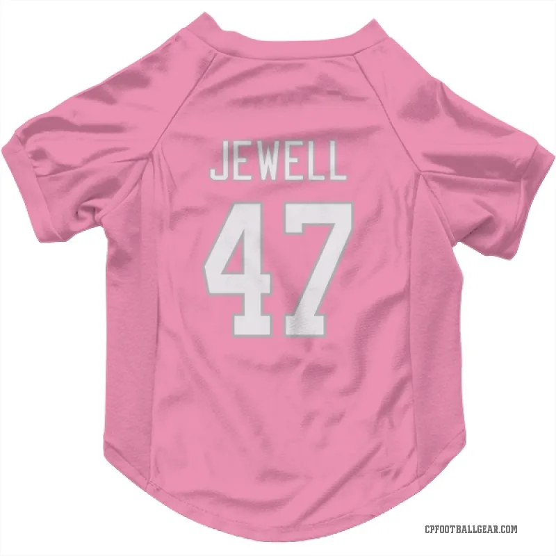 Josey Jewell Pink Carolina Panthers Cat & Dog Pet Jersey