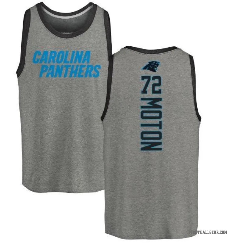 Taylor Moton Men's Ash Carolina Panthers Backer Tank Top -