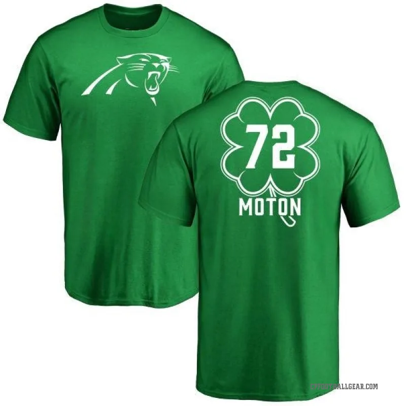 Taylor Moton Men's Green Carolina Panthers St. Patrick's Day T-Shirt