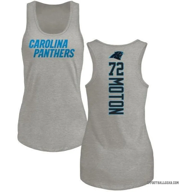 Taylor Moton Women's Ash Carolina Panthers Backer Tank Top -